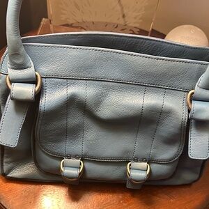 Marc Jacobs Light Blue Leather Shoulder Bag